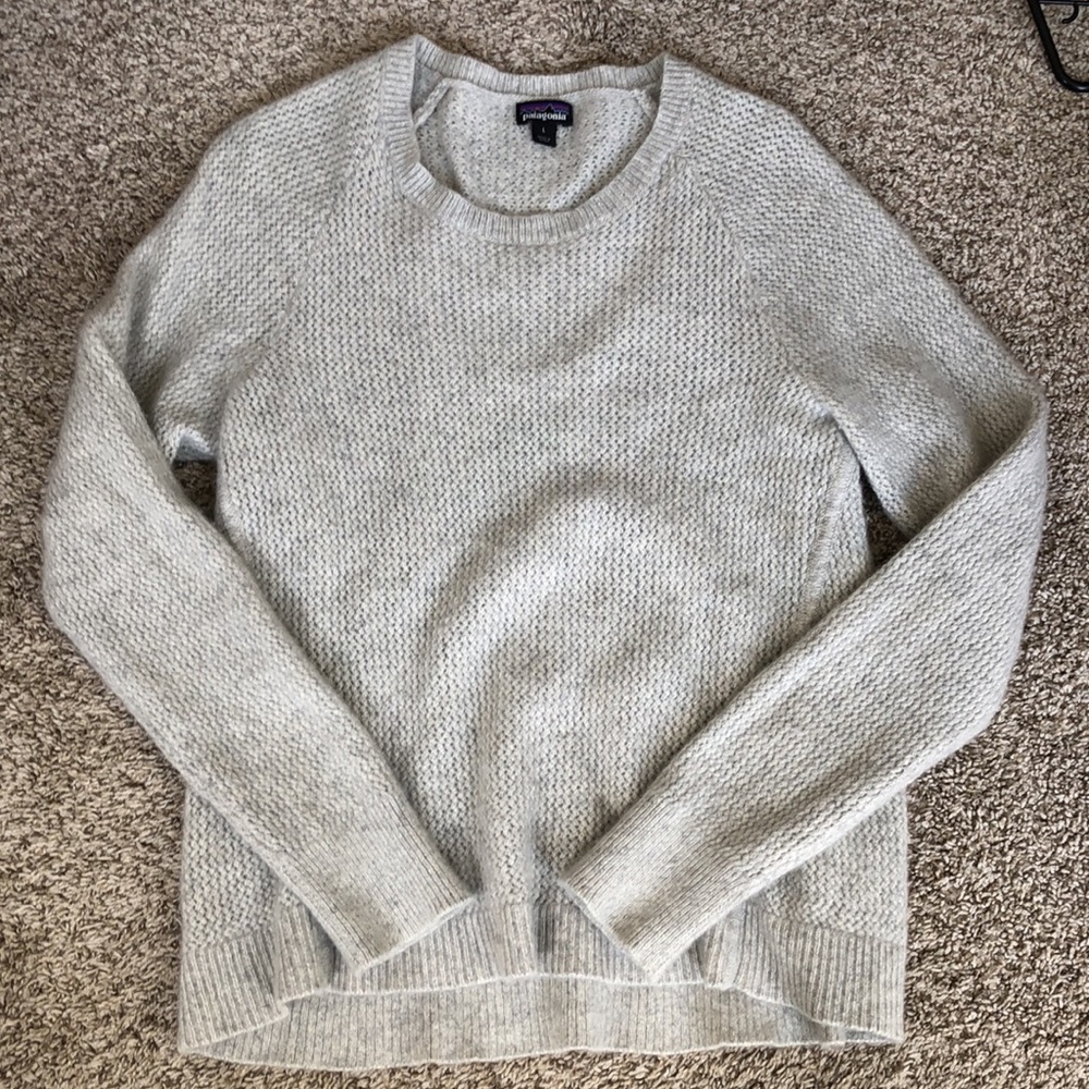 Patagonia grey cashmere sweater